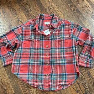 American Eagle plaid flannel shirt new with tags women’s Small